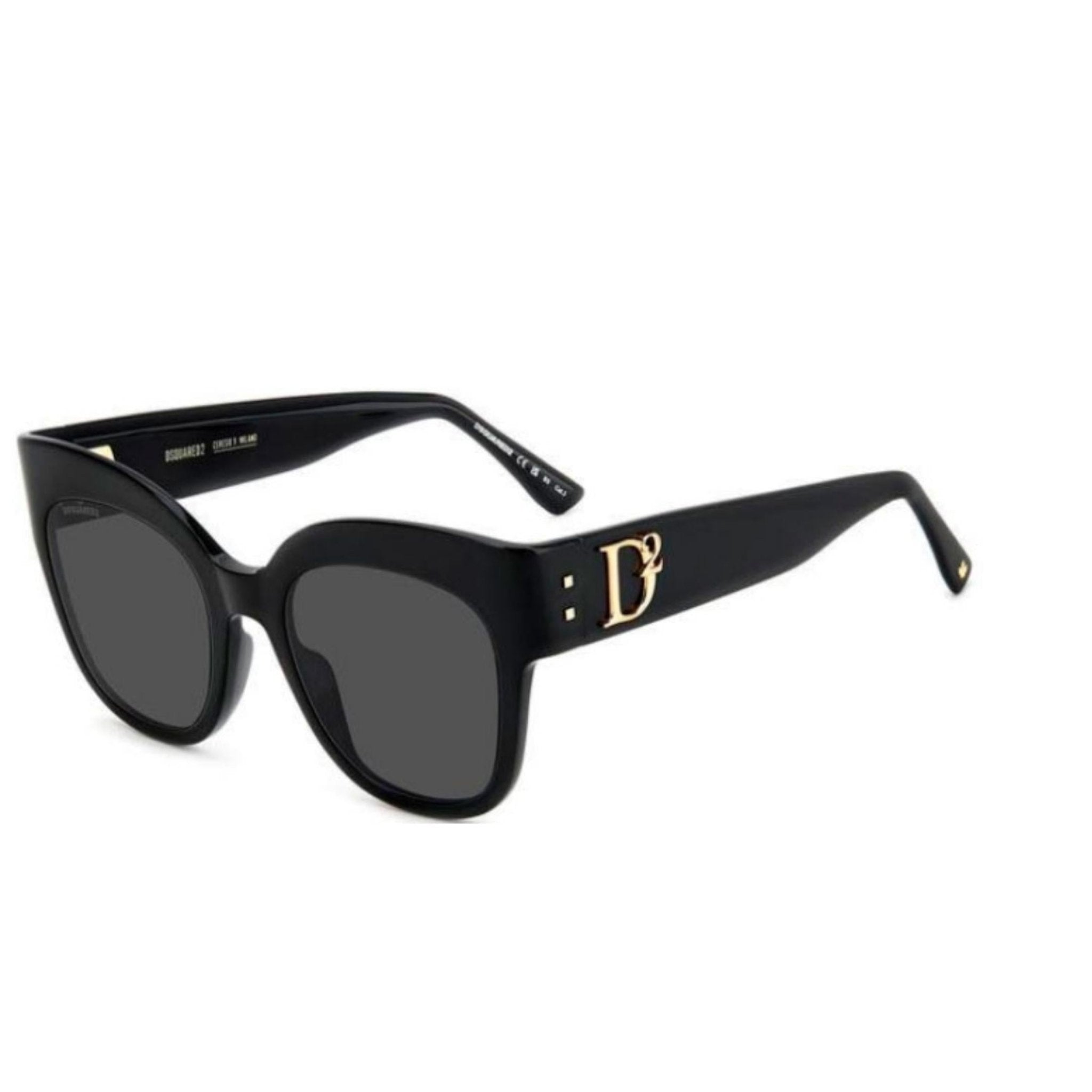 DSQUARED2 D2 0097/S - 807 IR black 53/20 - Ottica Papoff shop online